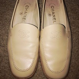 Chanel nude flats/loafers size 6.5